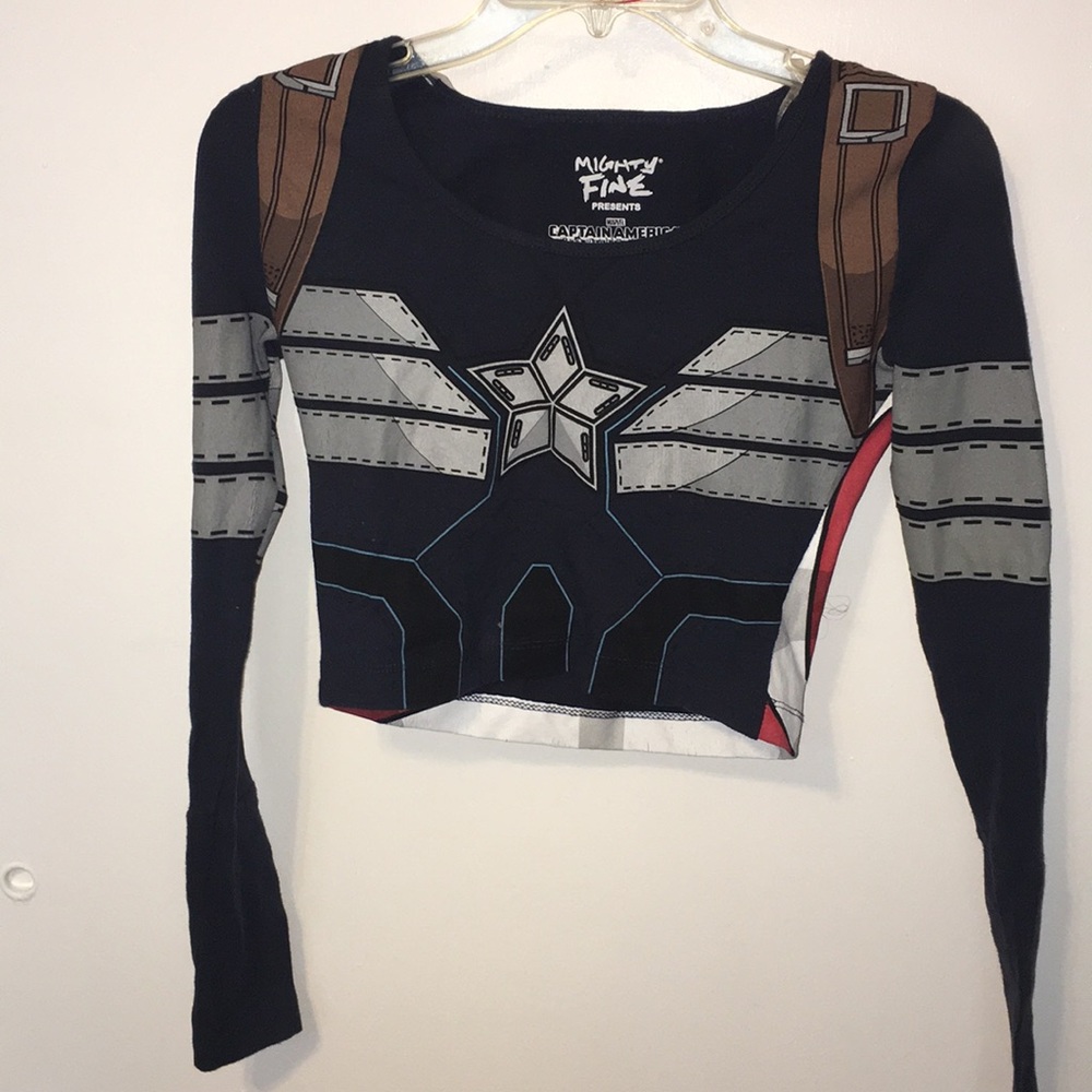 Captain America Crop Top